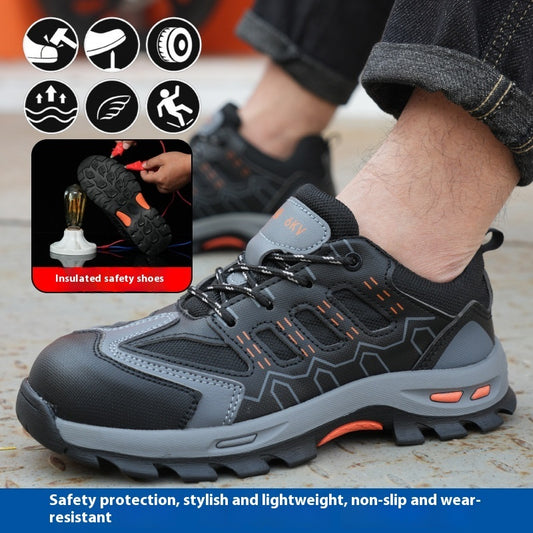 Chaussures de protection antidérapantes et isolées 6 kV avec bouclier d'attaque et anti-coups de couteau