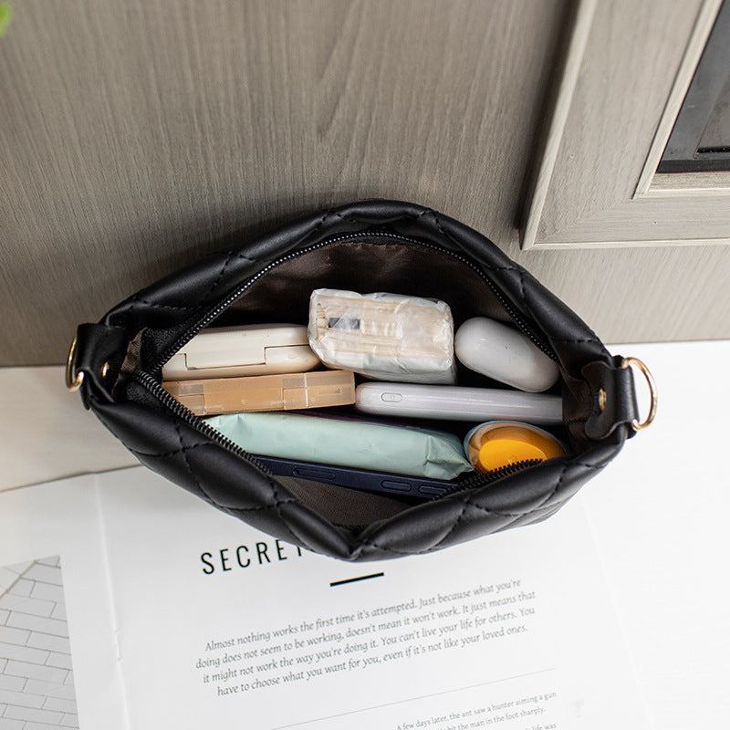 Small Messenger Bag For Women Trend Lingge Embroidery Female Shoulder Bags