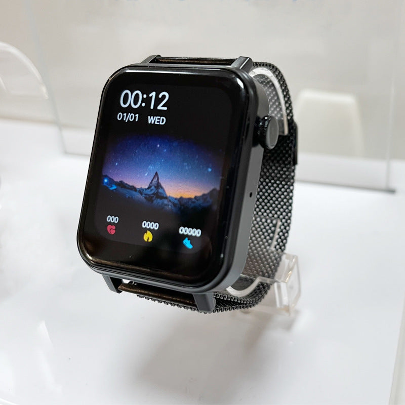 Montre connectée avec détection de fréquence cardiaque et de santé, appels Bluetooth, exercices intelligents