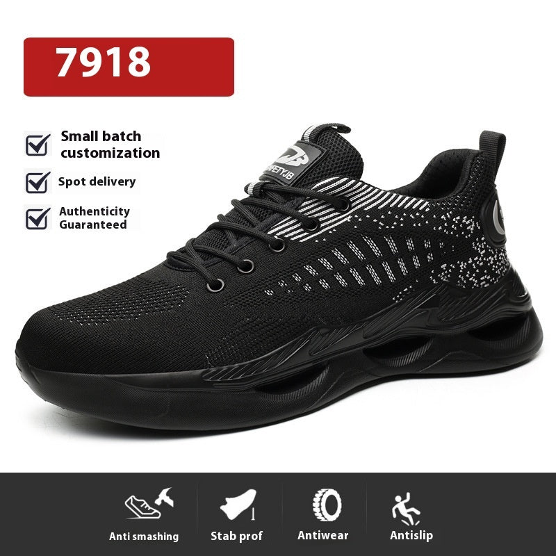 Breathable Work Safety Shoes - Anti-Smashing Steel Toe Protection