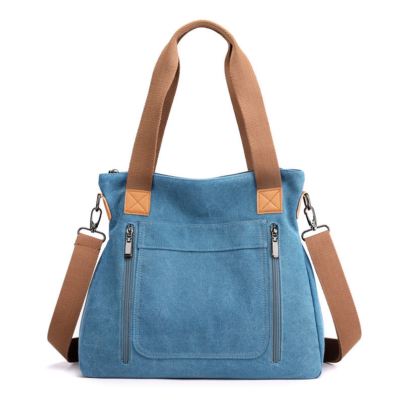 Women Totes All-match Portable Large-capacity Female Canvas Bag