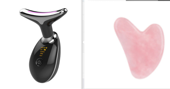 Appareil de massage thermique EMS pour le cou, lifting et raffermissement, micro-courant électrique, anti-rides