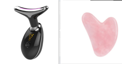 Appareil de massage thermique EMS pour le cou, lifting et raffermissement, micro-courant électrique, anti-rides