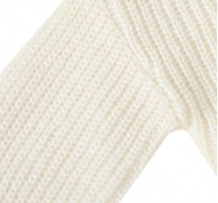 Women's Knitted Cardigan Sweater, Contrast Buttons, Chunky Knit, Gold Cuffs